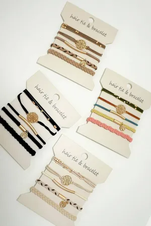 Bracelet Hair Ties 5 pack