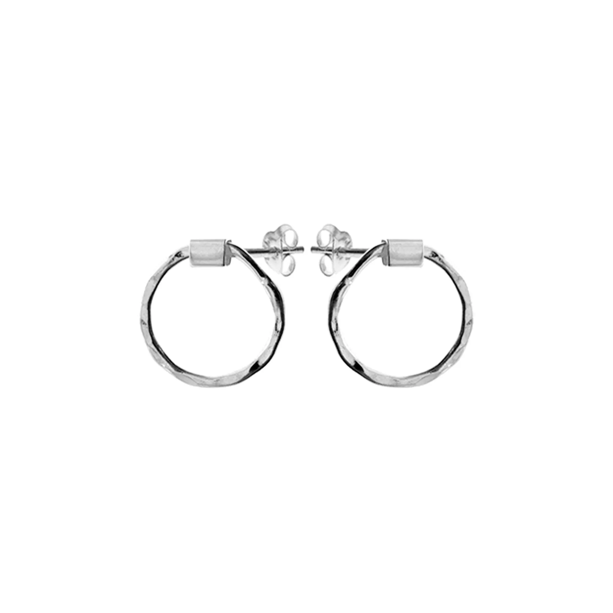 Bria swivel circle stud earrings
