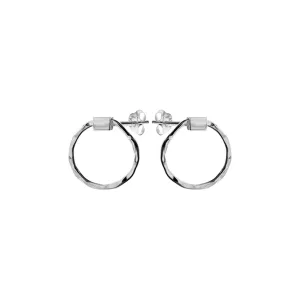 Bria swivel circle stud earrings