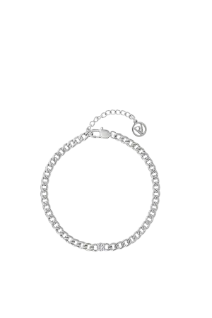 Brilliant Curb Bracelet Silver
