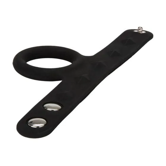 CalExotics Silicone Tri-Snap Scrotum Support Ring - Large