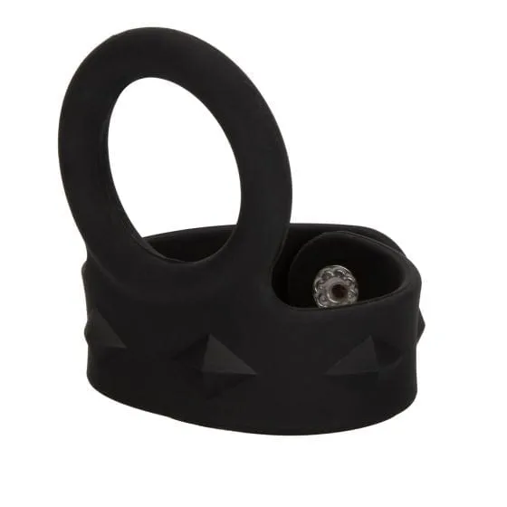 CalExotics Silicone Tri-Snap Scrotum Support Ring - Large
