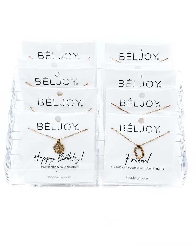Cindy Quote Card Gift Necklace Pack with Display