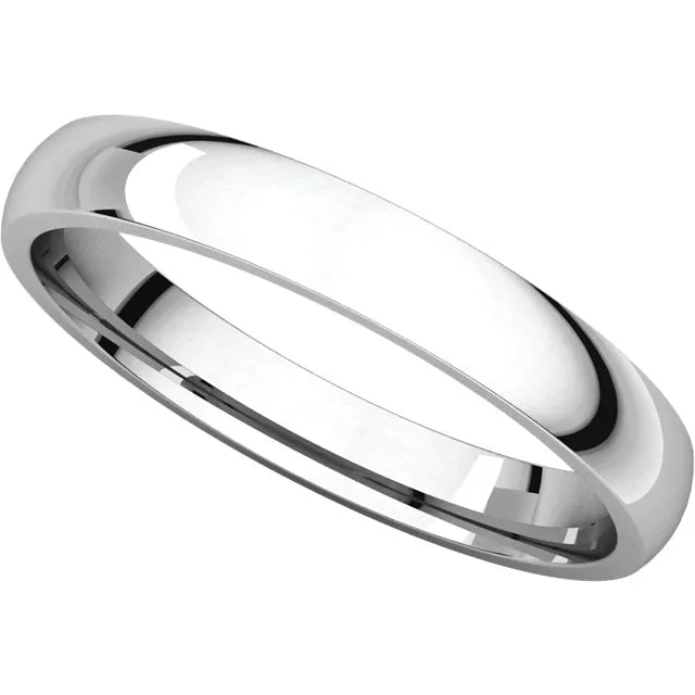 Continuum Sterling Silver 3mm Light Comfort Fit Band, Size 7