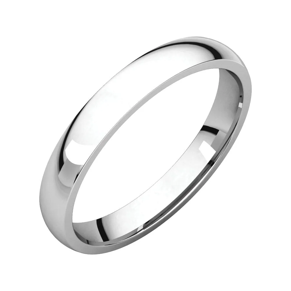 Continuum Sterling Silver 3mm Light Comfort Fit Band, Size 7