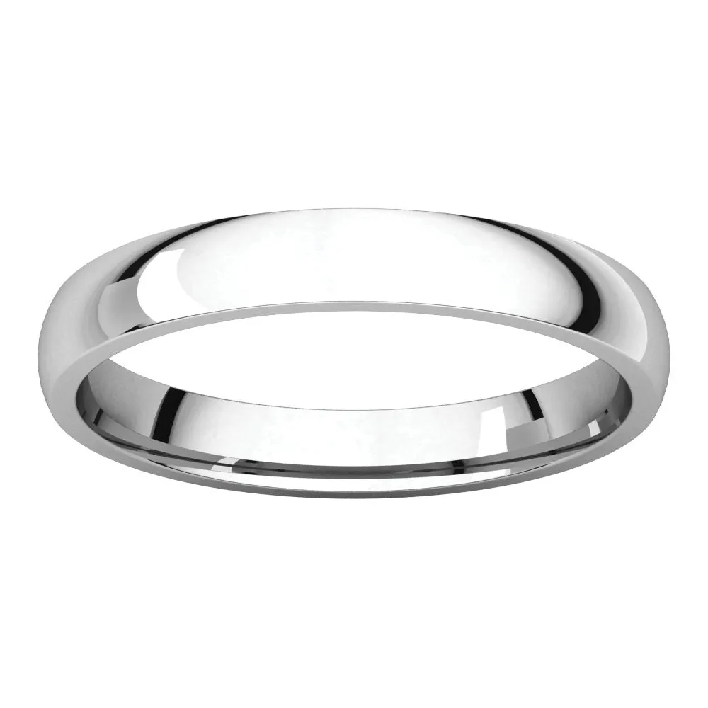 Continuum Sterling Silver 3mm Light Comfort Fit Band, Size 7