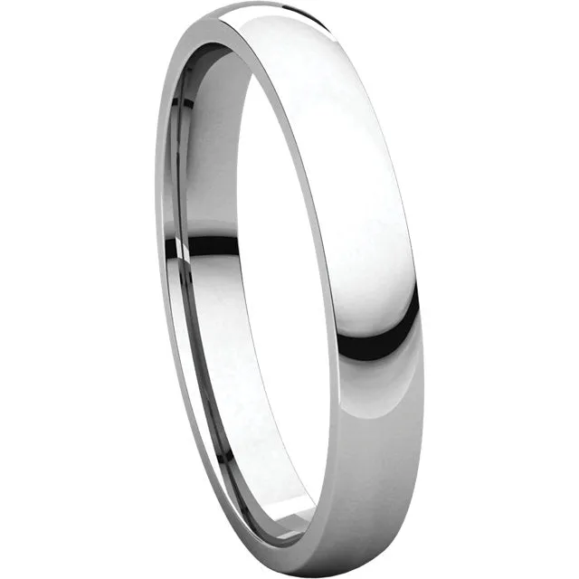 Continuum Sterling Silver 3mm Light Comfort Fit Band, Size 7