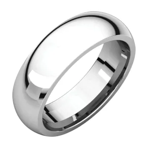 Continuum Sterling Silver 6mm Comfort Fit Band, Size 9