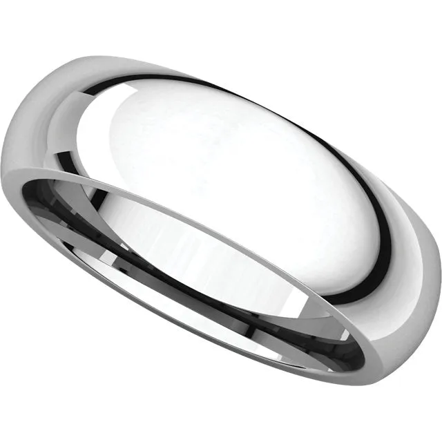 Continuum Sterling Silver 6mm Comfort Fit Band, Size 9