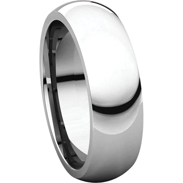 Continuum Sterling Silver 6mm Comfort Fit Band, Size 9