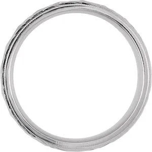 Continuum Sterling Silver 6mm Comfort Fit Design Band Size 11
