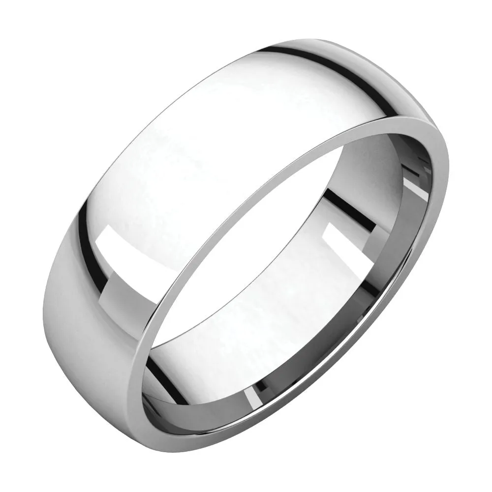 Continuum Sterling Silver 6mm Light Comfort Fit Band, Size 8