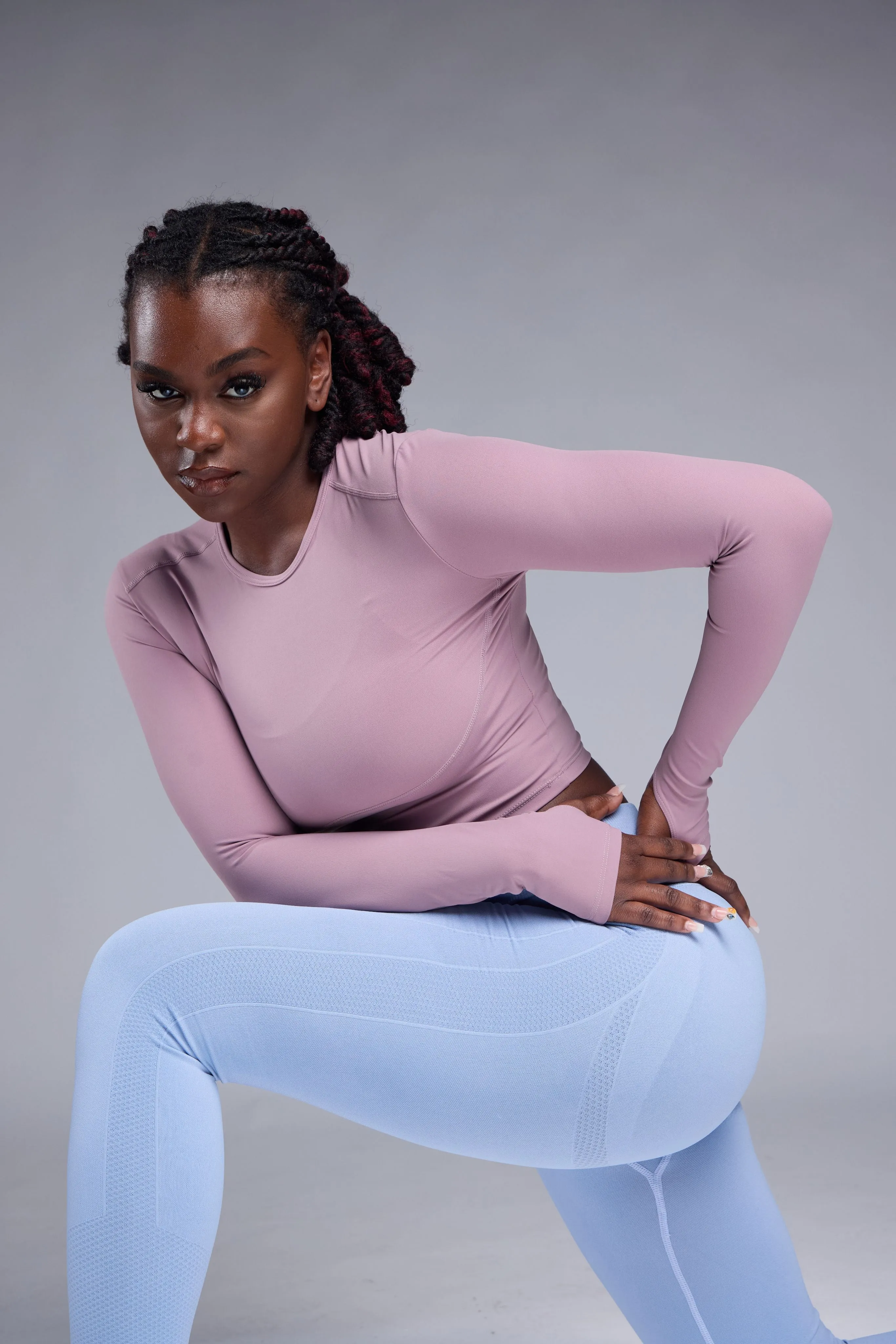 Cropped Active Slim-Fit Top
