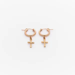 Cross Drop Earrings