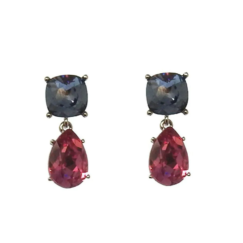 Crystal tier Drop Earrings