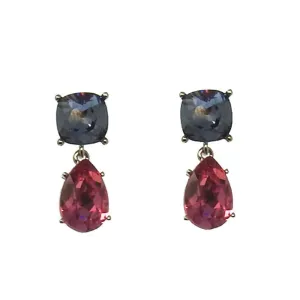 Crystal tier Drop Earrings