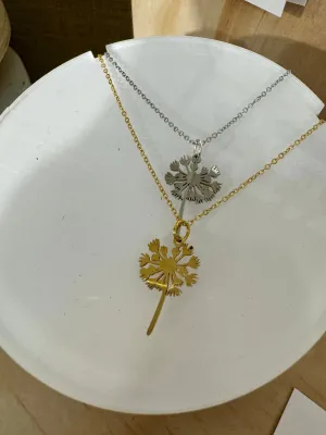 Dandelion necklaces