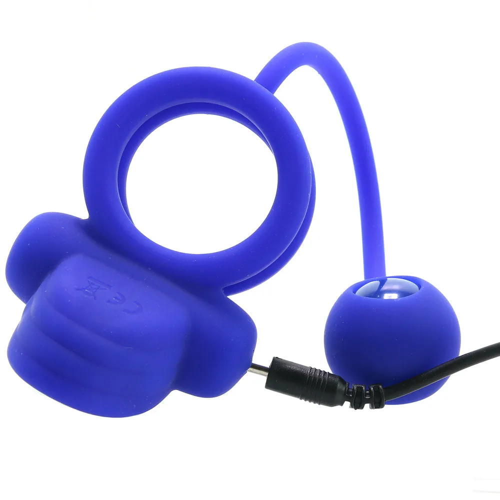 Dual Rockin' Rim Enhancer Cock Ring in Purple