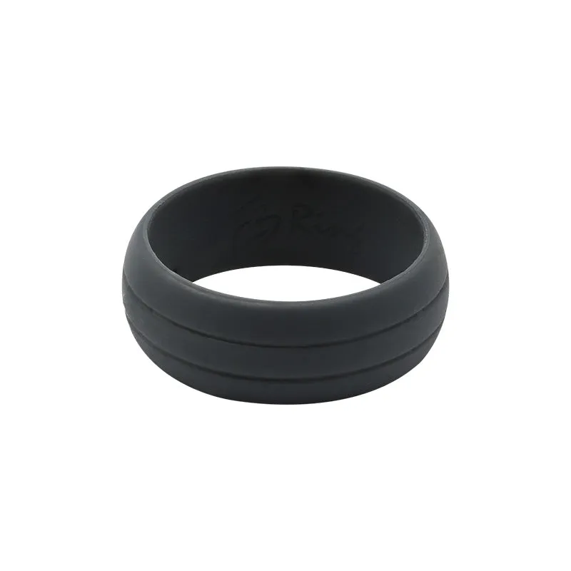 E3 Double Debossed Silicone Rings - Natural Selection