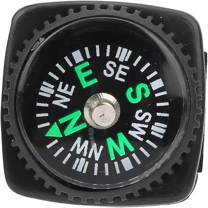 Ejoyous Mini, 25Pcs Black Survival for Camping Hiking Boating Touring Outdoor Activities Accessory, Portable Pocket for Bracelet Umbrella Rope Watch Band Key Chain