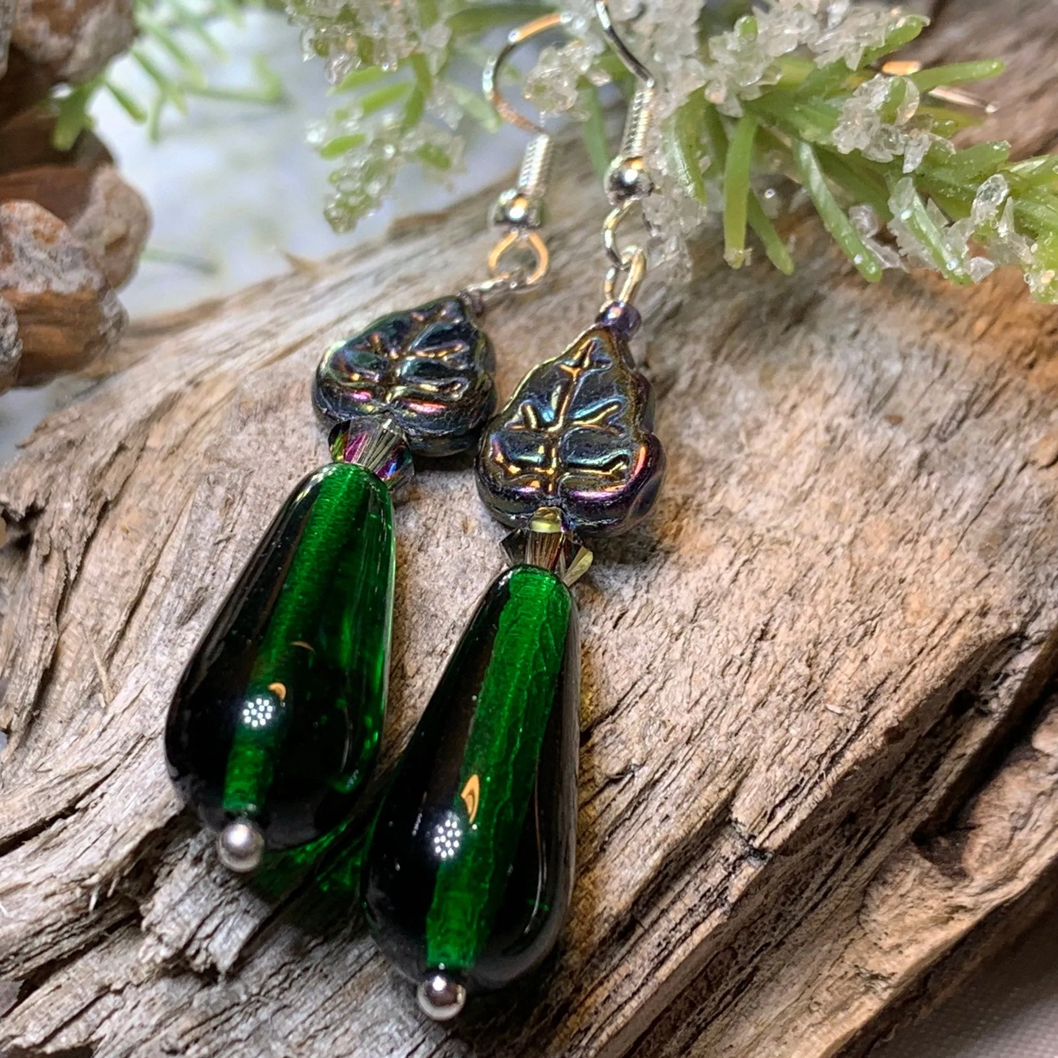 Elven Irish Forest Earrings