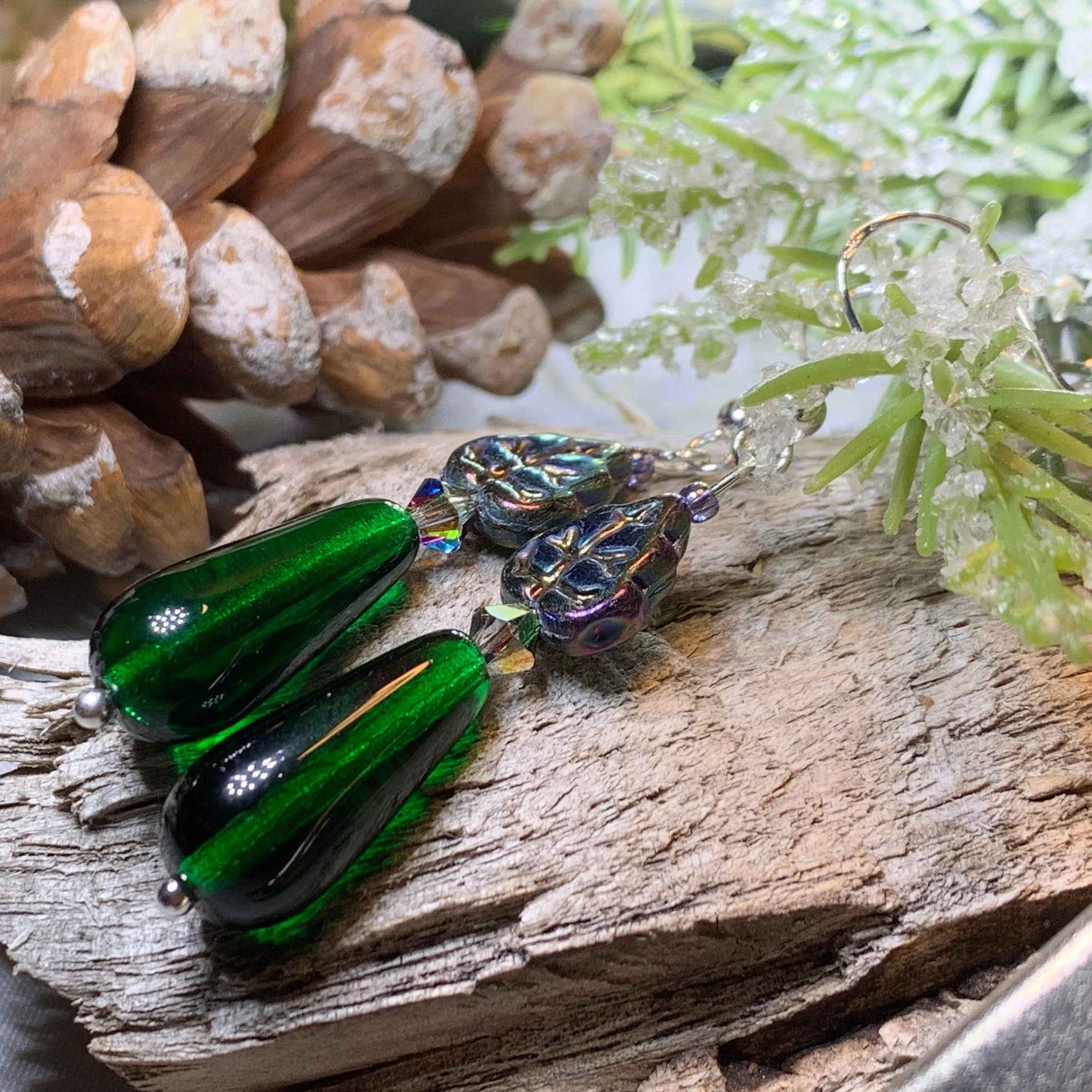 Elven Irish Forest Earrings