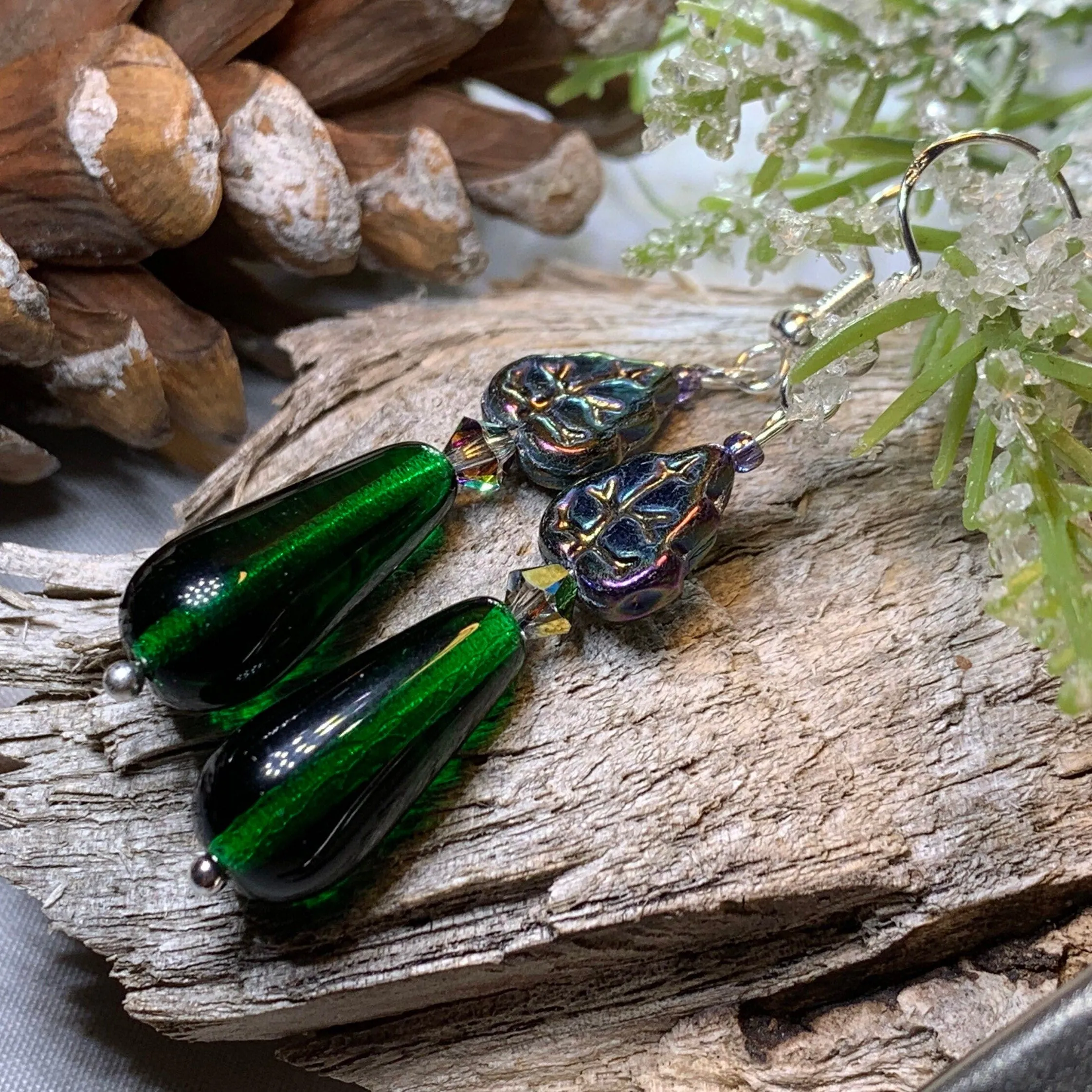 Elven Irish Forest Earrings