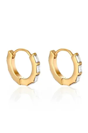 EVER Jewellery Undefeated Hoop Earrings- Gold