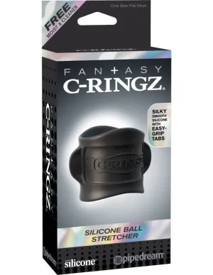 Fantasy C-Ringz Silicone Ball Stretcher - Black