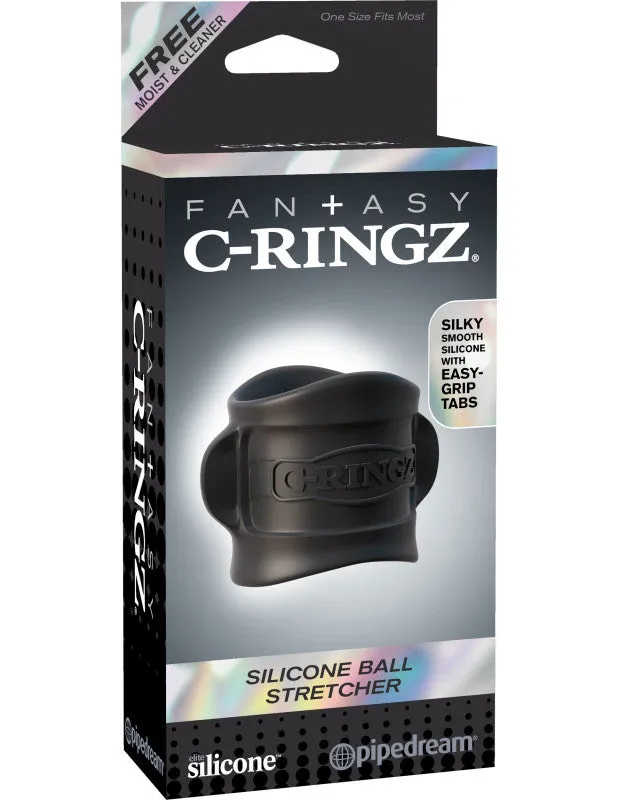 Fantasy C-Ringz Silicone Ball Stretcher - Black