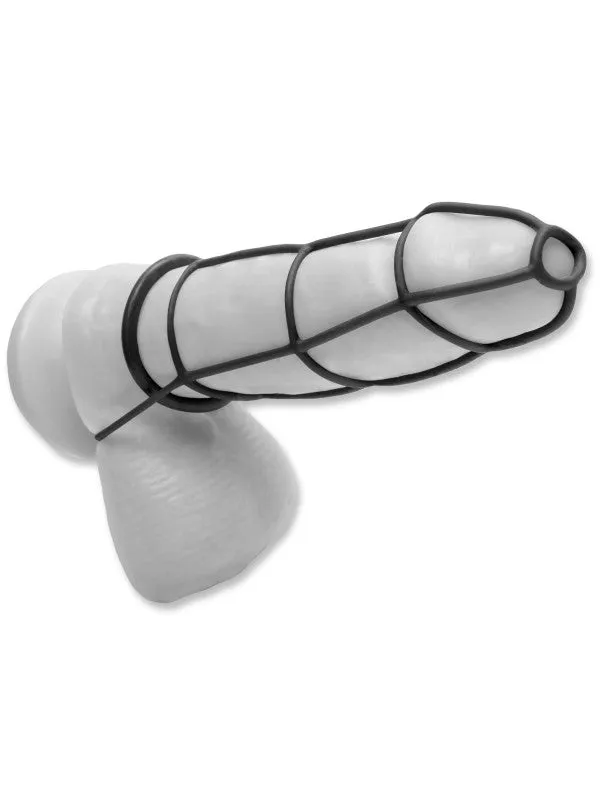 Fetish Fantasy Elite  Cage and Ring Set - Black