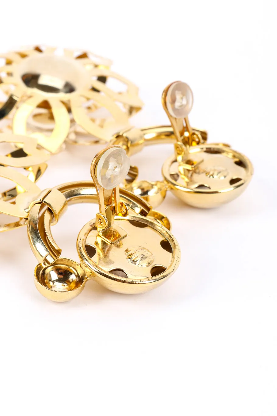 Flower Cutout Drop Earrings