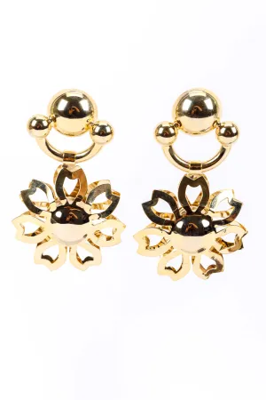Flower Cutout Drop Earrings
