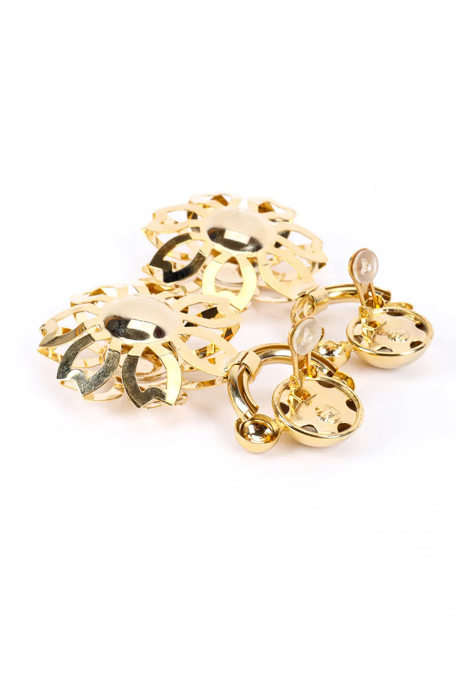 Flower Cutout Drop Earrings