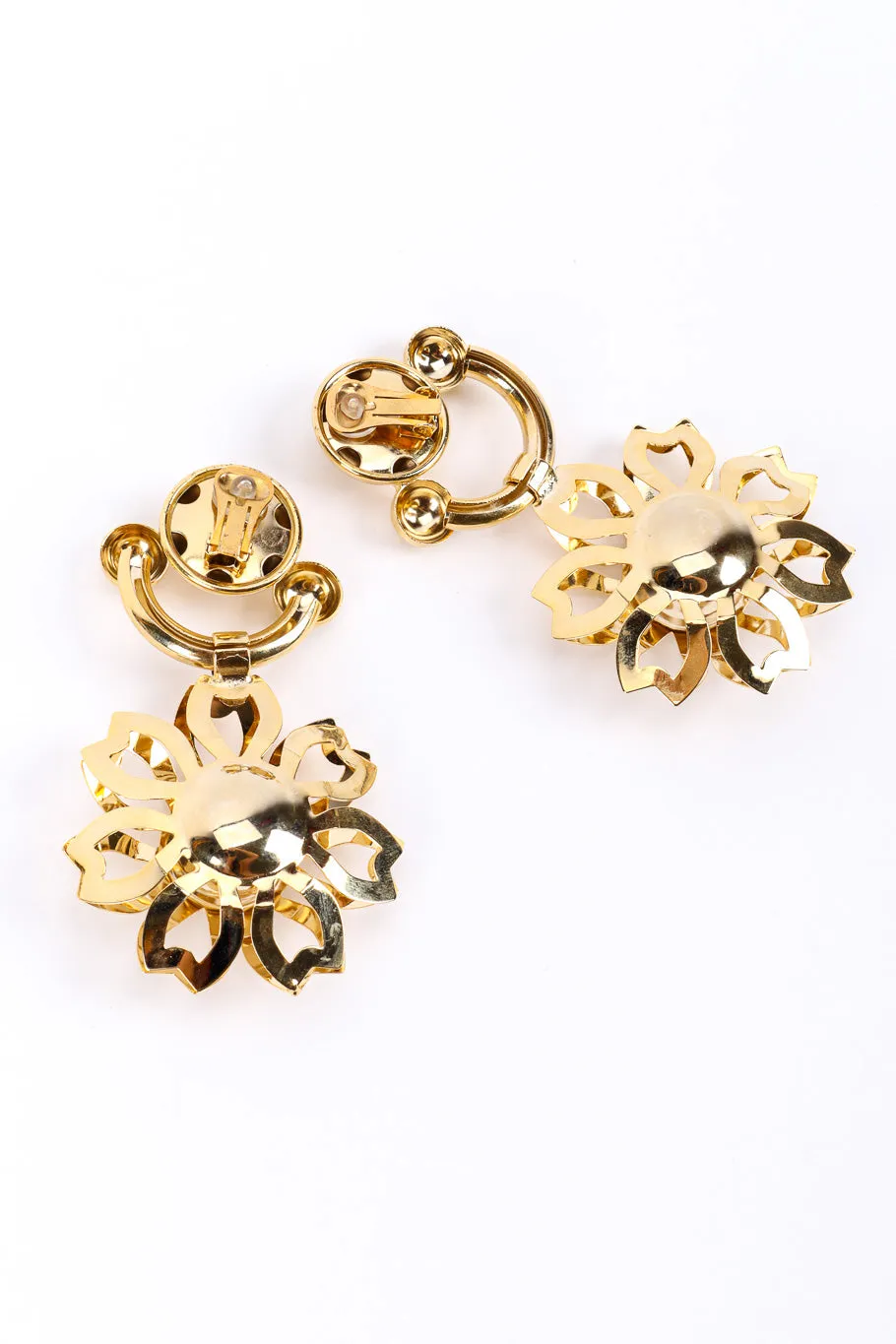 Flower Cutout Drop Earrings