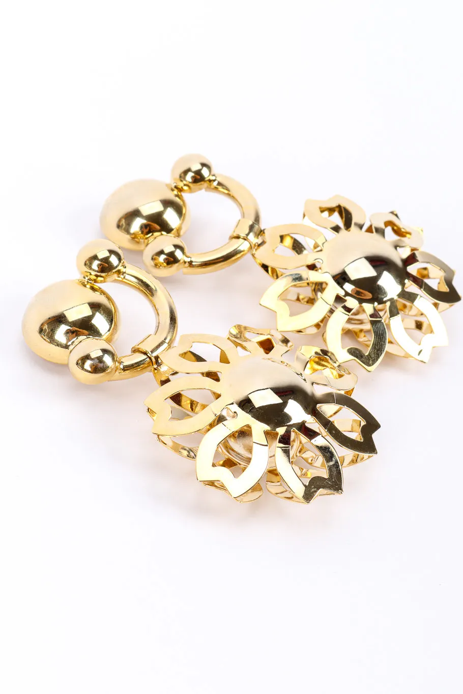 Flower Cutout Drop Earrings