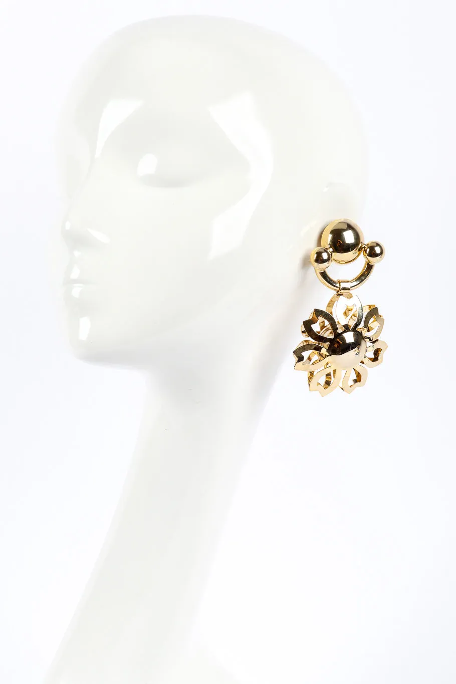 Flower Cutout Drop Earrings