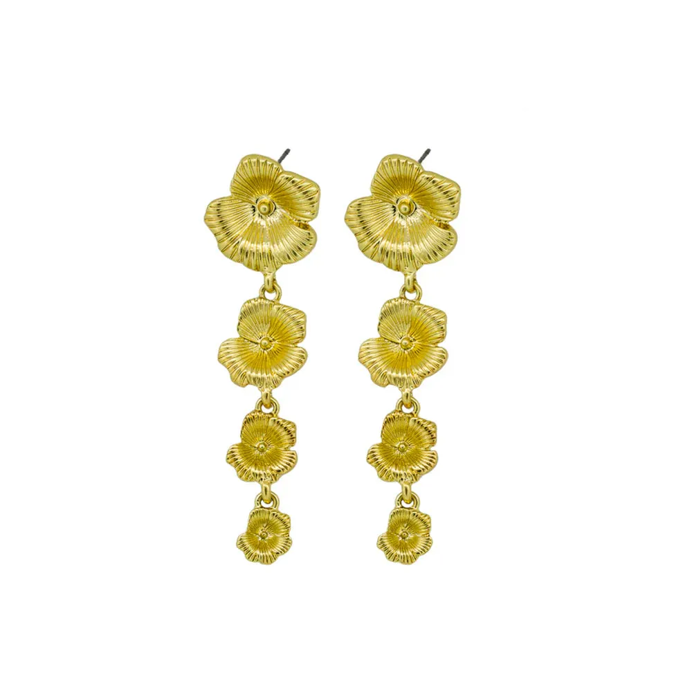 FLOWER DROP EARRINGS