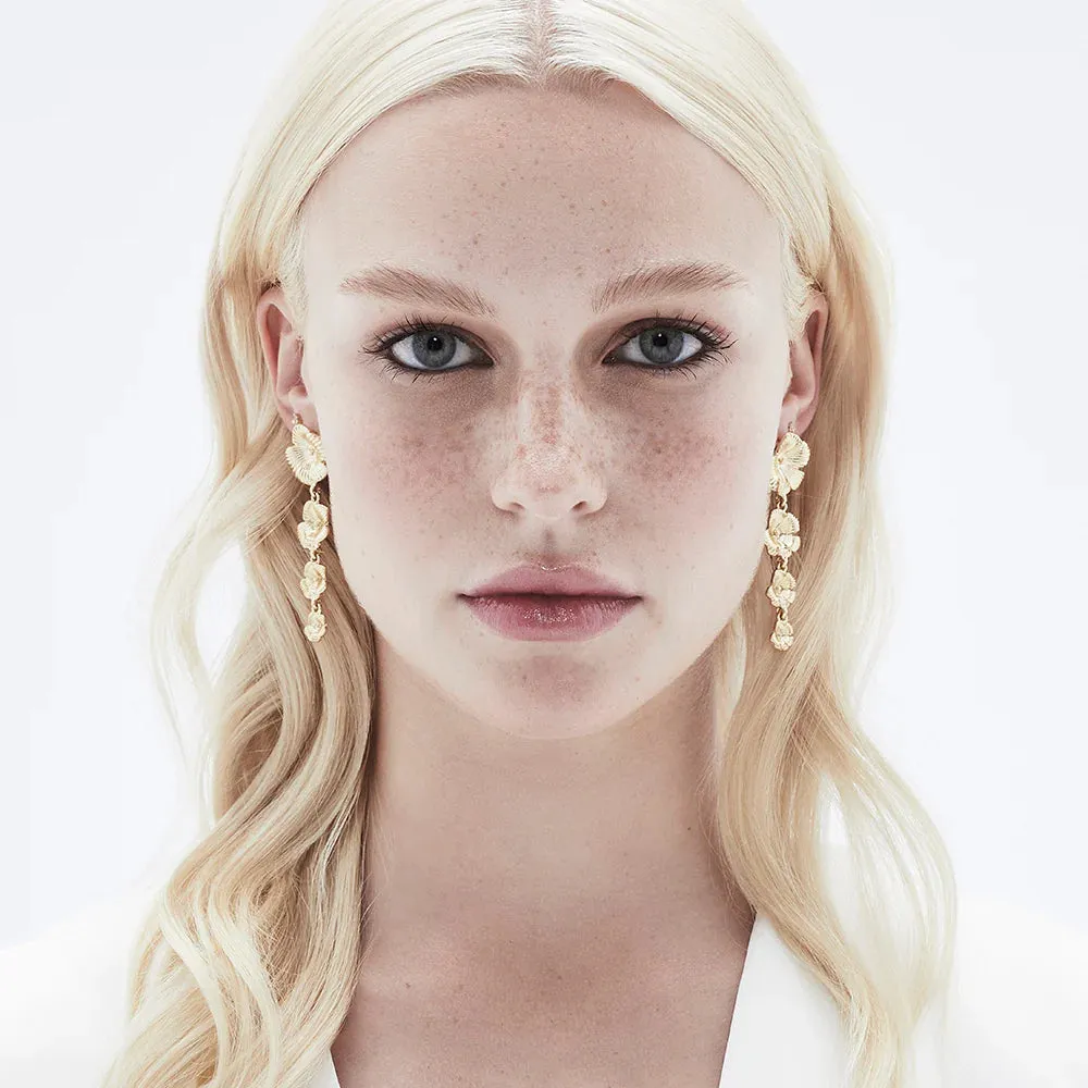 FLOWER DROP EARRINGS
