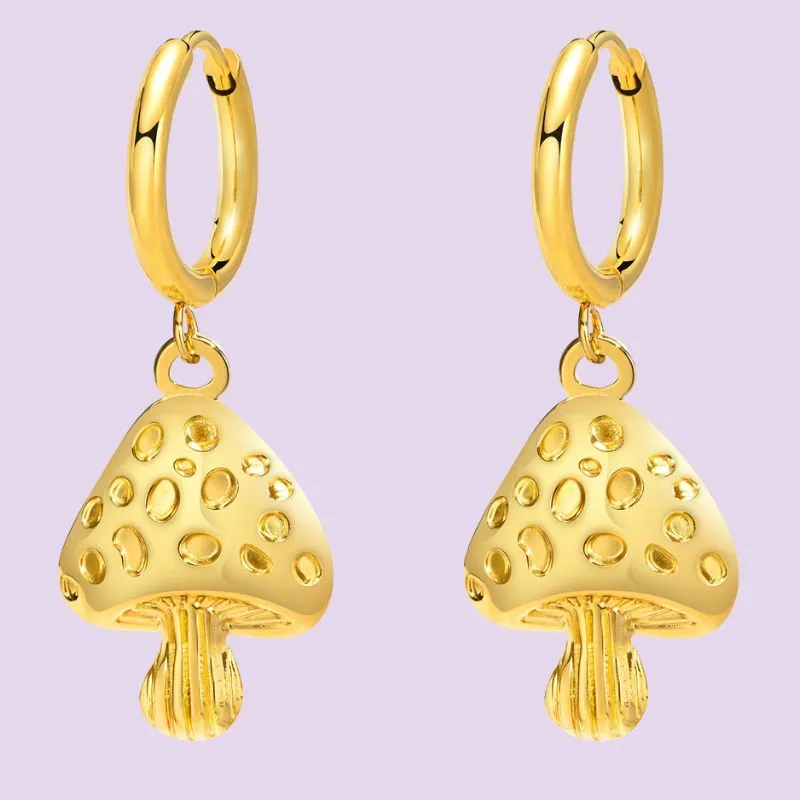 Fly Agaric Mushroom Earrings