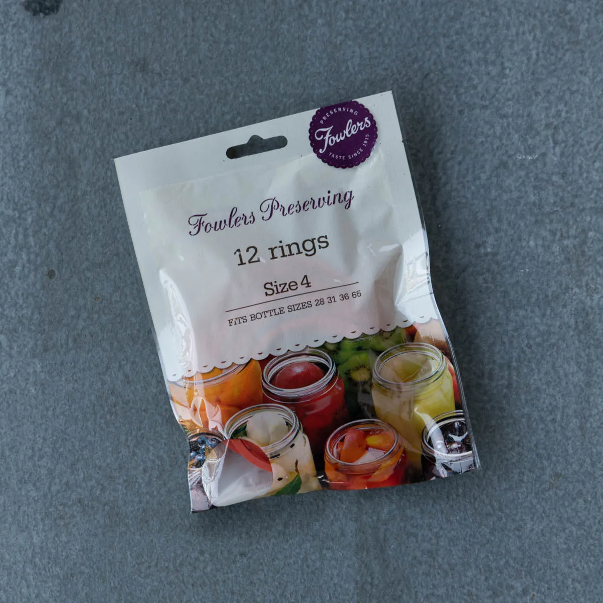 Fowlers Vacola Preserving Rings Size 4, pack of 12 rings