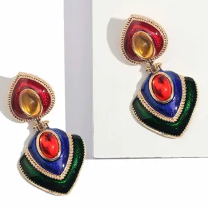 Frumos Ethnic Drop Earrings