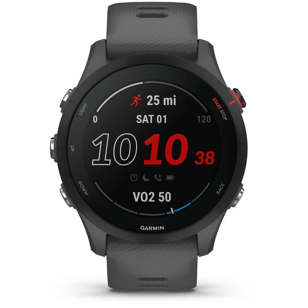 Garmin Forerunner 255 GPS Smartwatch, Slate Gray w/ Accessories Bundle