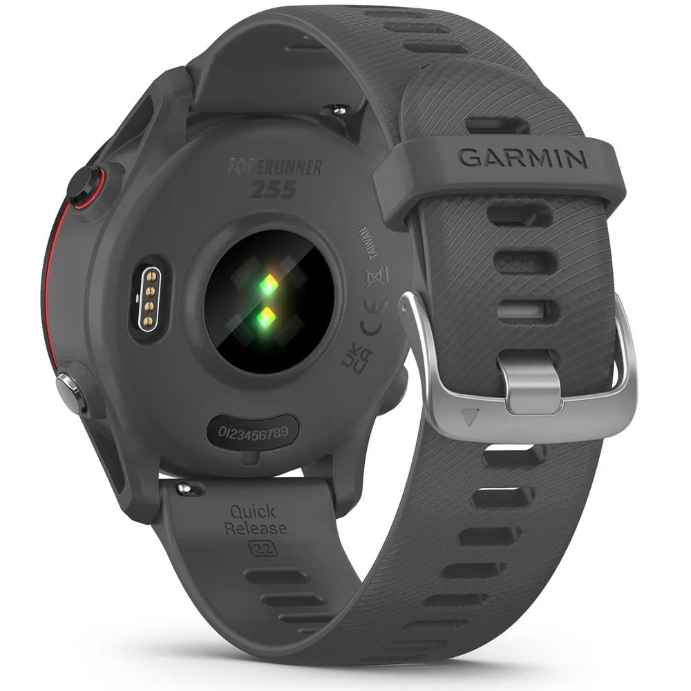 Garmin Forerunner 255 GPS Smartwatch, Slate Gray w/ Accessories Bundle