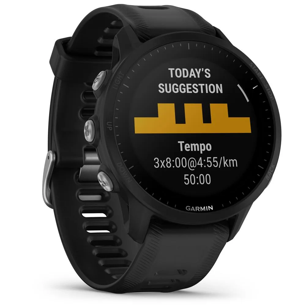 Garmin Forerunner 955 GPS Smartwatch Black with 2 Year Extended Warranty