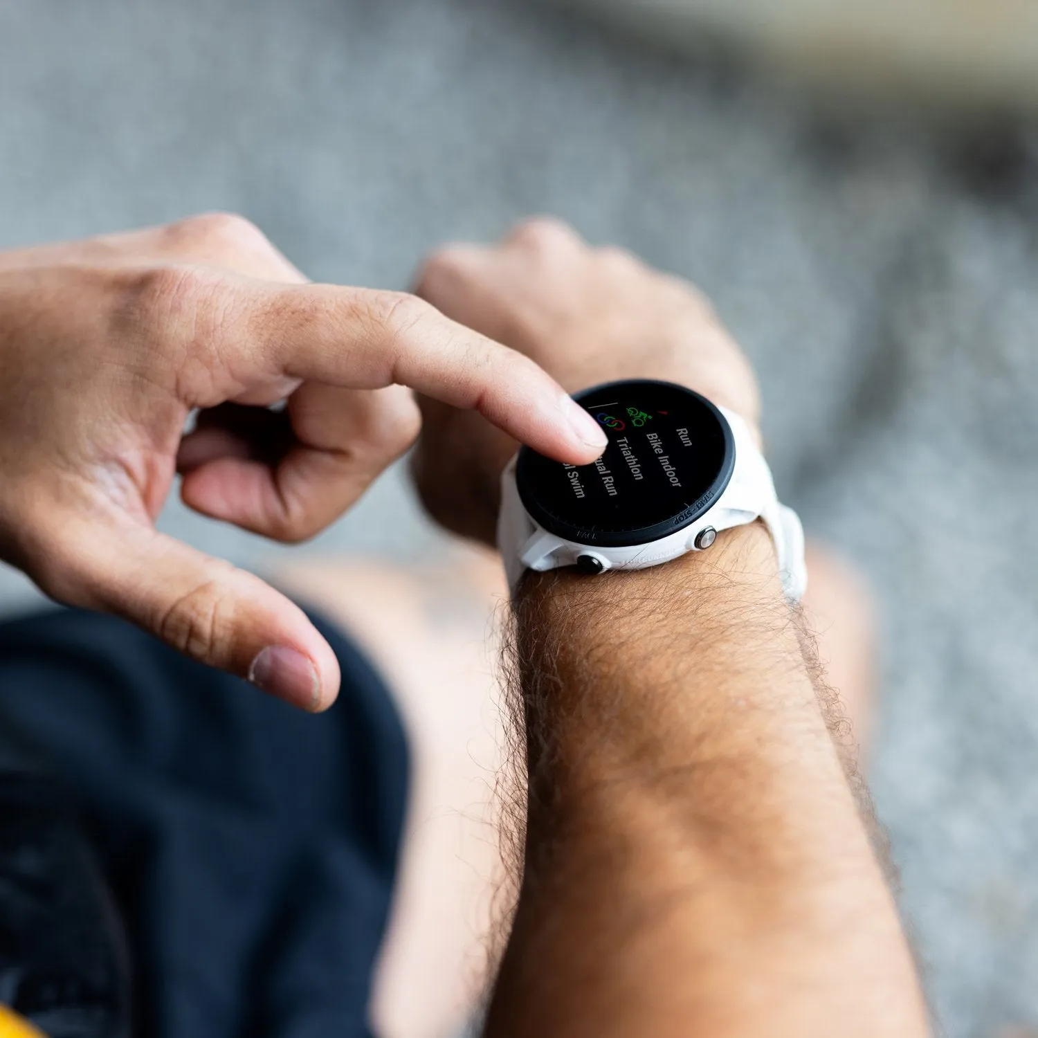 Garmin Forerunner 955 GPS Smartwatch, Whitestone