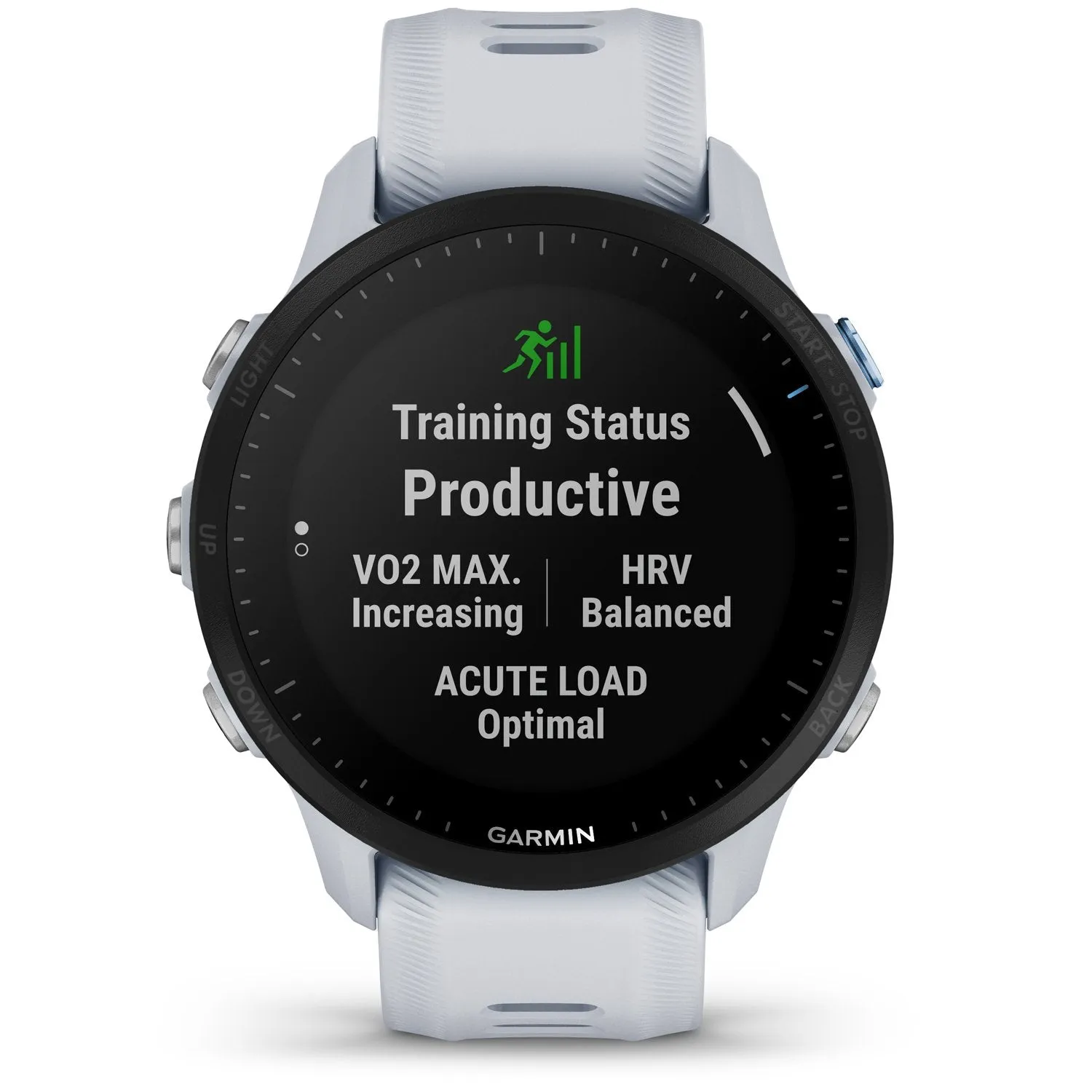 Garmin Forerunner 955 GPS Smartwatch, Whitestone