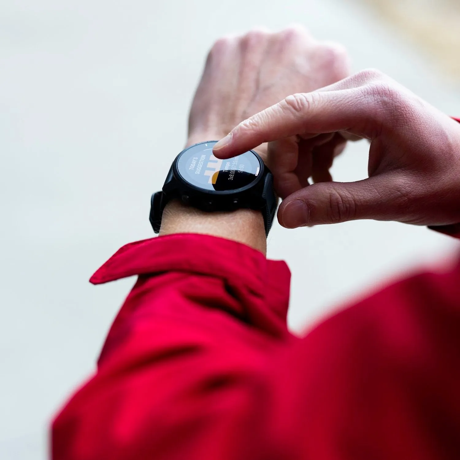 Garmin Forerunner 955 GPS Smartwatch, Whitestone