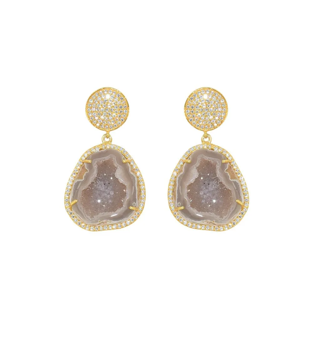Geode Drop Earrings
