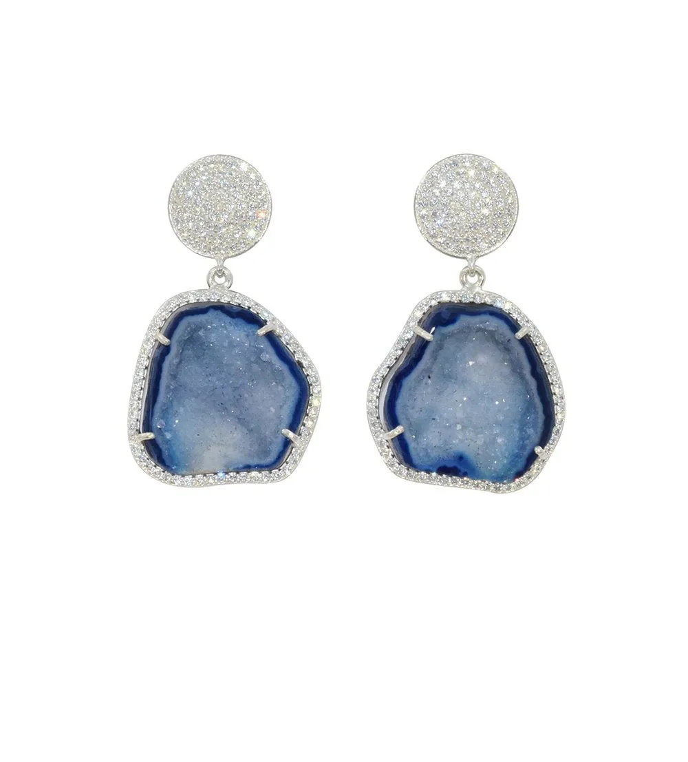 Geode Drop Earrings